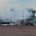 Una falla mecánica ocasionó que un avión de la aerolínea Volaris procedente de Las Vegas, Nevada, tuviera que ser evacuado por un conato de incendio. 