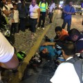 Motociclistas resultan lesionados en la Medina Ascencio