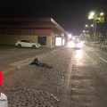 Encuentran sujeto inconsciente en avenida de ingreso