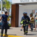 Embarcación se incendia en Marina Vallarta