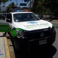 Choca Uber contra patrulla verde
