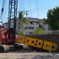 Trabajador sufre accidente en construcción