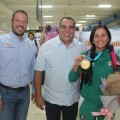 Llegó nuestra medallista de oro Lupita Hernández.