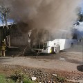 Se incendia camión