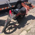 -Le cortaron la circulación-Motociclista lesionado en la Francisco Villa.