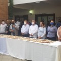Realizan la tradicional partida de Rosca de Reyes en la presidencia municipal de Puerto Vallarta.