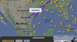Avión de Aeroméxico desvía su ruta por protocolo de seguridad