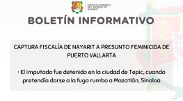 CAPTURA FISCALÍA DE NAYARIT A PRESUNTO FEMINICIDA DE PUERTO VALLARTA