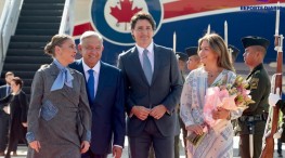 Justin Trudeau llega al AIFA