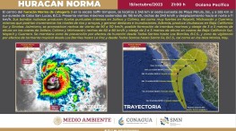 Norma sigue siendo huracán clasificación 3