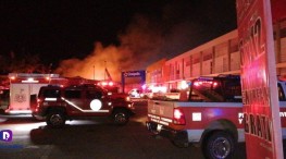Se incendió Bodega Aurrera en San Vicente.