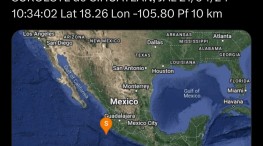 Sismo de magnitud 4.5 sacude zona cercana a Cihuatlán, Jalisco