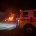 Camión de Los Medina se incendia
