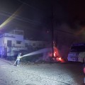 Camión de Los Medina se incendia