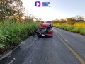 Choque frontal en carretera de Mascota sin lesionados.