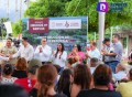 Da Santana banderazo de inicio de pavimentación de calle Reforma