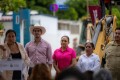 Da Santana banderazo de inicio de pavimentación de calle Reforma