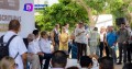 El alcalde Héctor Santana y el gobernador  Miguel Ángel Navarro Quintero entregan escrituras a habitantes de Villas Miramar en San Vicente.