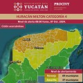 Huracán Milton alcanza categoría 5 y amenaza costas de Yucatán