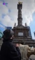 Vimos el Ángel de la Independencia en el suelo