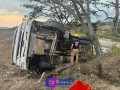 Accidente de autobús en Desembocada deja tres heridos.