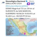 Algunas de las situaciones hipotéticas de emergencia durante simulacro nacional