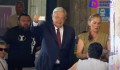 AMLO Vota en casilla frente a Palacio Nacional