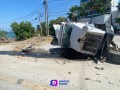 Destruye trompo en volcadura