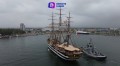 El Amerigo Vespucci desde los aires