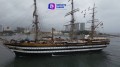 El Amerigo Vespucci desde los aires