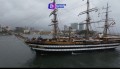 El Amerigo Vespucci desde los aires