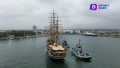 El Amerigo Vespucci desde los aires