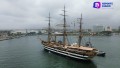 El Amerigo Vespucci desde los aires