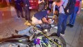 Elemento de SEMAR  resulta lesionado en choque de moto