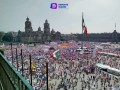 Enfrentamientos en el Zócalo Capitalino entre la “Marea Rosa” e integrantes de la CNTE