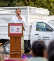 Entrega Profe Michel camionetas a Servicios Públicos Municipales