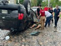 Fuerte accidente en la esquina de Fluvial Vallarta con Avenida Francisco Villa