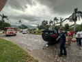 Fuerte accidente en la esquina de Fluvial Vallarta con Avenida Francisco Villa