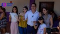 Héctor Santana votó acompañado de su familia