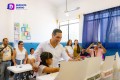 Héctor Santana votó acompañado de su familia