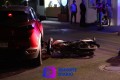 Impacto de una moto a una camioneta en aralias