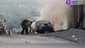 Incendio consume vehículo en Colonia Copinole