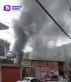 Incendio en la colonia El Caloso.