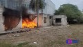 Incendio en oficinas de Sistecozome a un costado de la Fiscalía