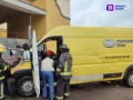 Incendio en vehículo de MercadoLibre en la Medina Ascencio