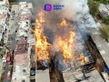 Incendio pone en peligro viviendas alrededor