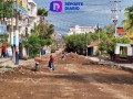 Inició pavimentación de la calle San Salvador.