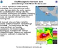 John se intensifica a Huracán categoría 1 y amenaza a Oaxaca y Guerrero