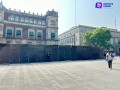 Las Vallas en Palacio Nacional podrían permanecer hasta Junio