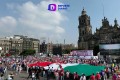 Marea Rosa con todo para su reunión en el Zócalo de la Ciudad de México